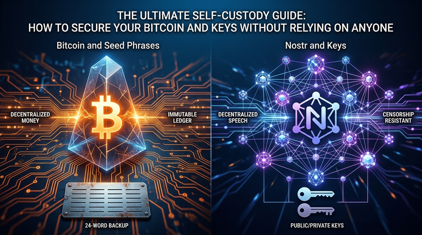 Cover image for The Ultimate Self-Custody Guide: How to Secure Your Bitcoin and Keys Without Relying on Anyone